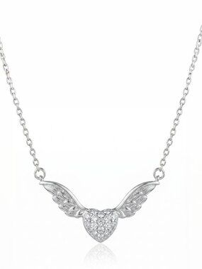 Guardian Angel Necklace,  925 Sterling Silver Charmed Aroma Angel Collec…